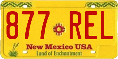NM license plate 877REL