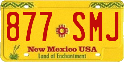 NM license plate 877SMJ