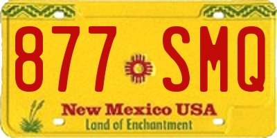 NM license plate 877SMQ