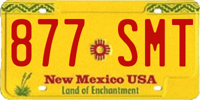 NM license plate 877SMT