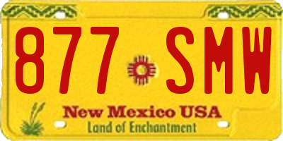 NM license plate 877SMW