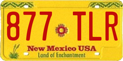 NM license plate 877TLR