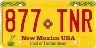 NM license plate 877TNR