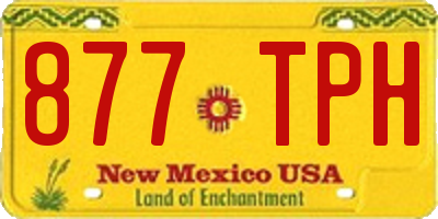 NM license plate 877TPH