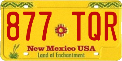 NM license plate 877TQR
