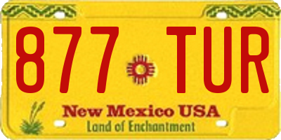 NM license plate 877TUR