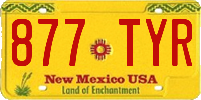 NM license plate 877TYR