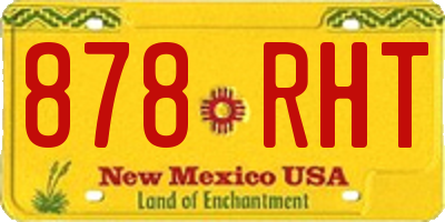NM license plate 878RHT