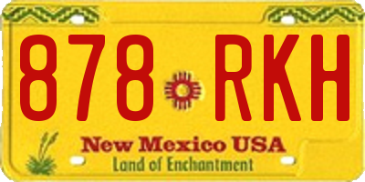 NM license plate 878RKH