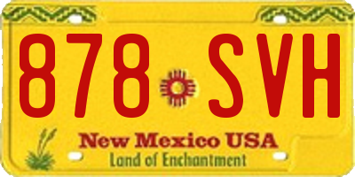 NM license plate 878SVH