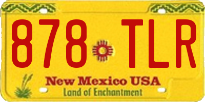 NM license plate 878TLR