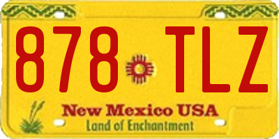 NM license plate 878TLZ