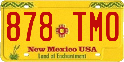 NM license plate 878TMO