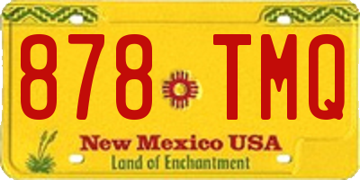NM license plate 878TMQ