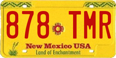 NM license plate 878TMR