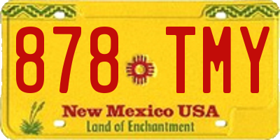 NM license plate 878TMY