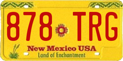 NM license plate 878TRG