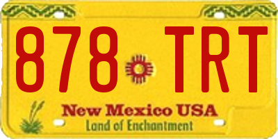 NM license plate 878TRT