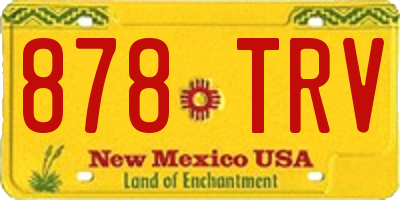 NM license plate 878TRV