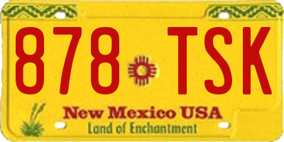 NM license plate 878TSK