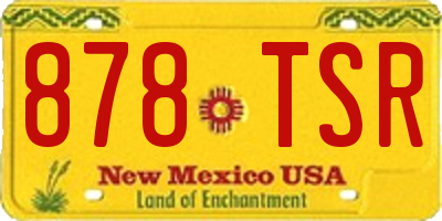 NM license plate 878TSR