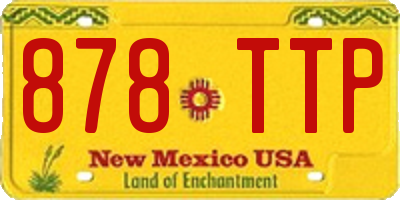 NM license plate 878TTP