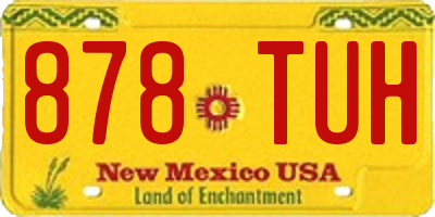 NM license plate 878TUH
