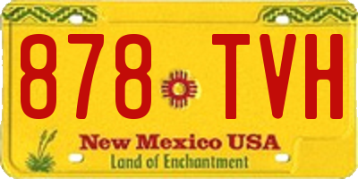NM license plate 878TVH