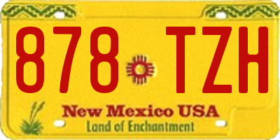 NM license plate 878TZH