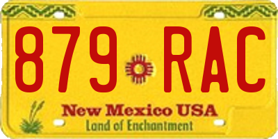 NM license plate 879RAC