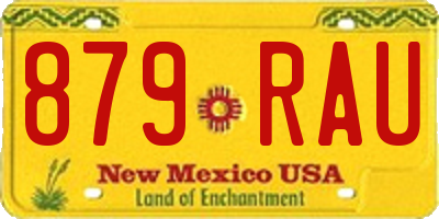 NM license plate 879RAU