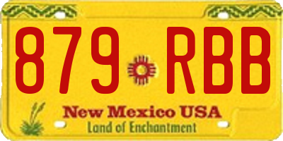 NM license plate 879RBB