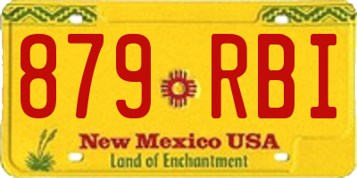 NM license plate 879RBI