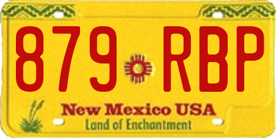 NM license plate 879RBP