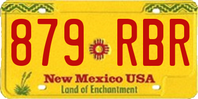 NM license plate 879RBR