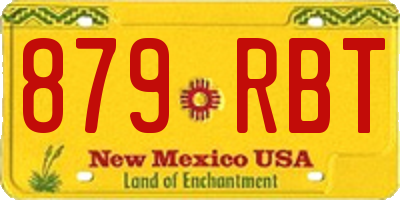 NM license plate 879RBT