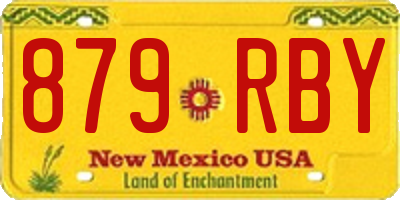 NM license plate 879RBY