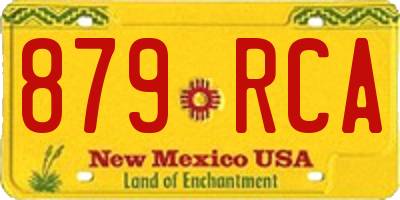 NM license plate 879RCA