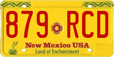 NM license plate 879RCD