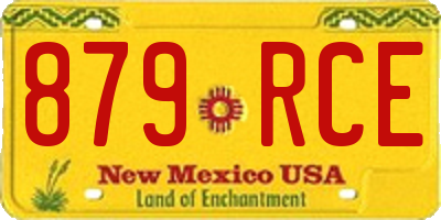 NM license plate 879RCE