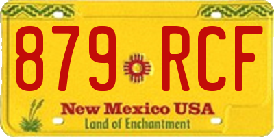 NM license plate 879RCF