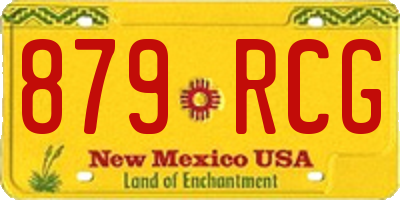 NM license plate 879RCG