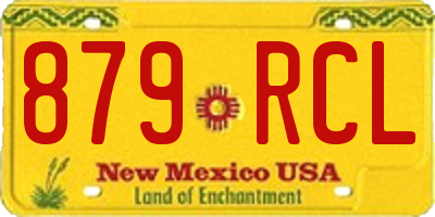 NM license plate 879RCL