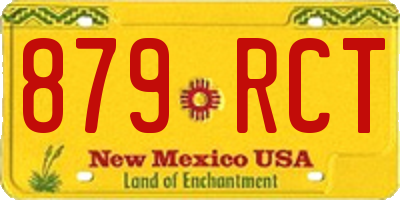 NM license plate 879RCT