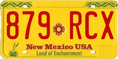 NM license plate 879RCX