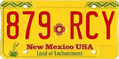 NM license plate 879RCY