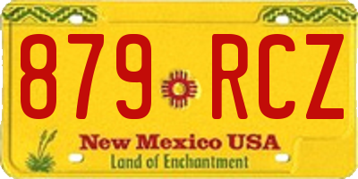 NM license plate 879RCZ