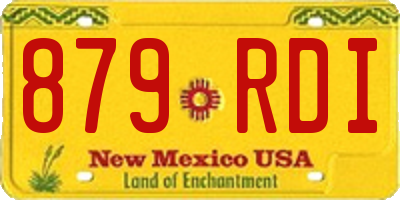 NM license plate 879RDI