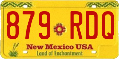 NM license plate 879RDQ