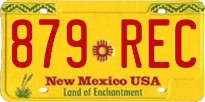 NM license plate 879REC
